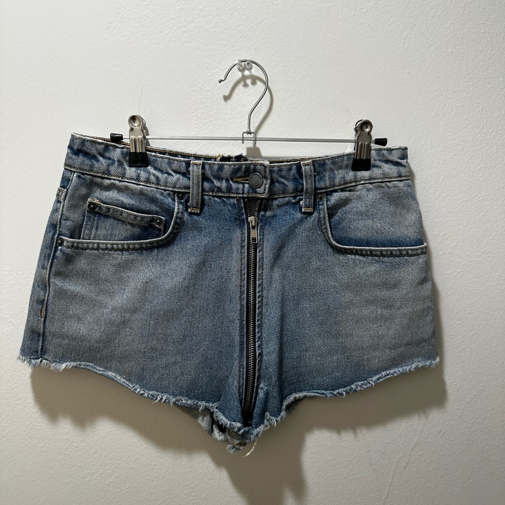 Carmar high waisted denim shorts